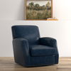 Taft Leather Swivel Chair, Chateau Blue thumbnail 12
