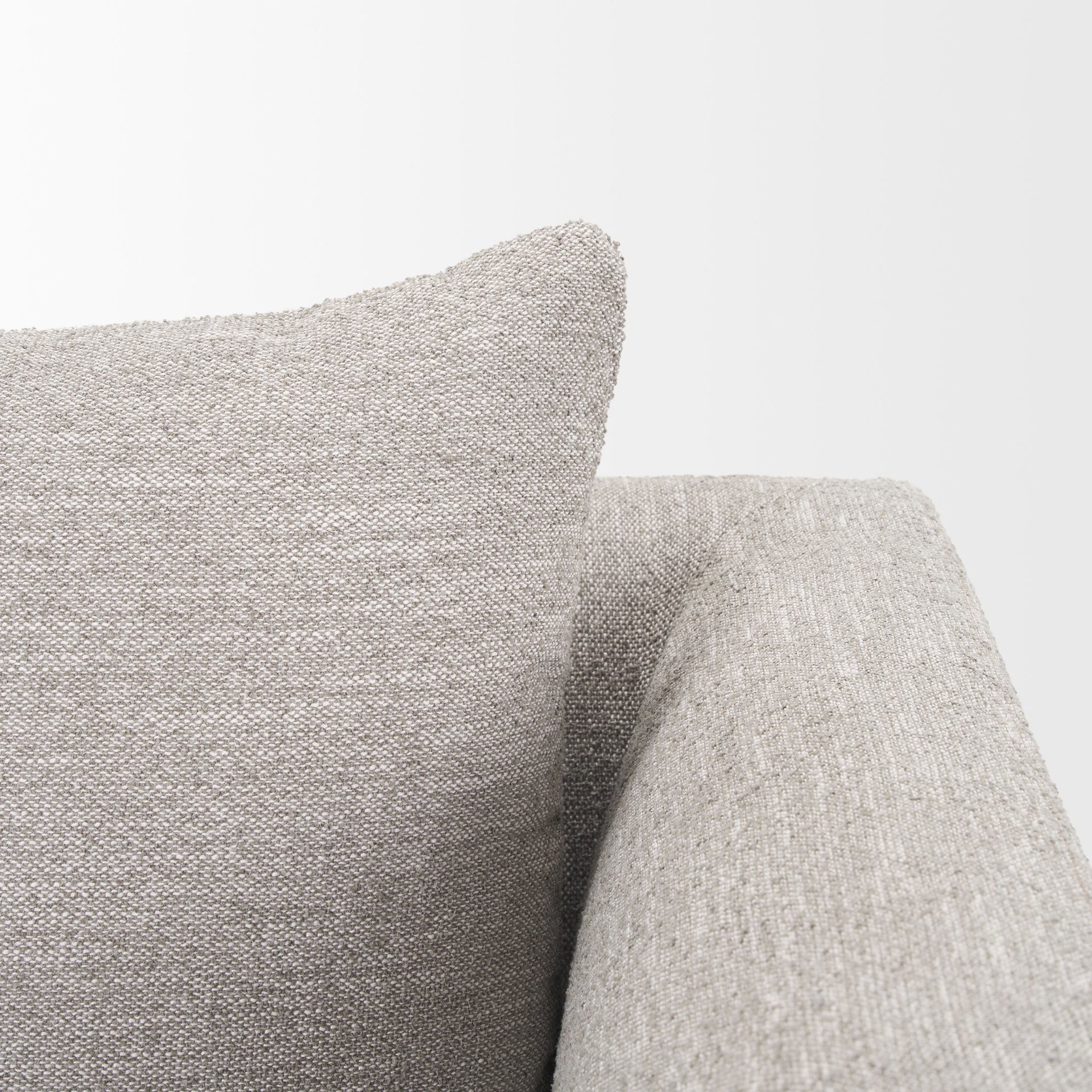 Halston 6 Piece (with 2 x Ottoman) Light Grey Double Chaise Sofa Set large image 