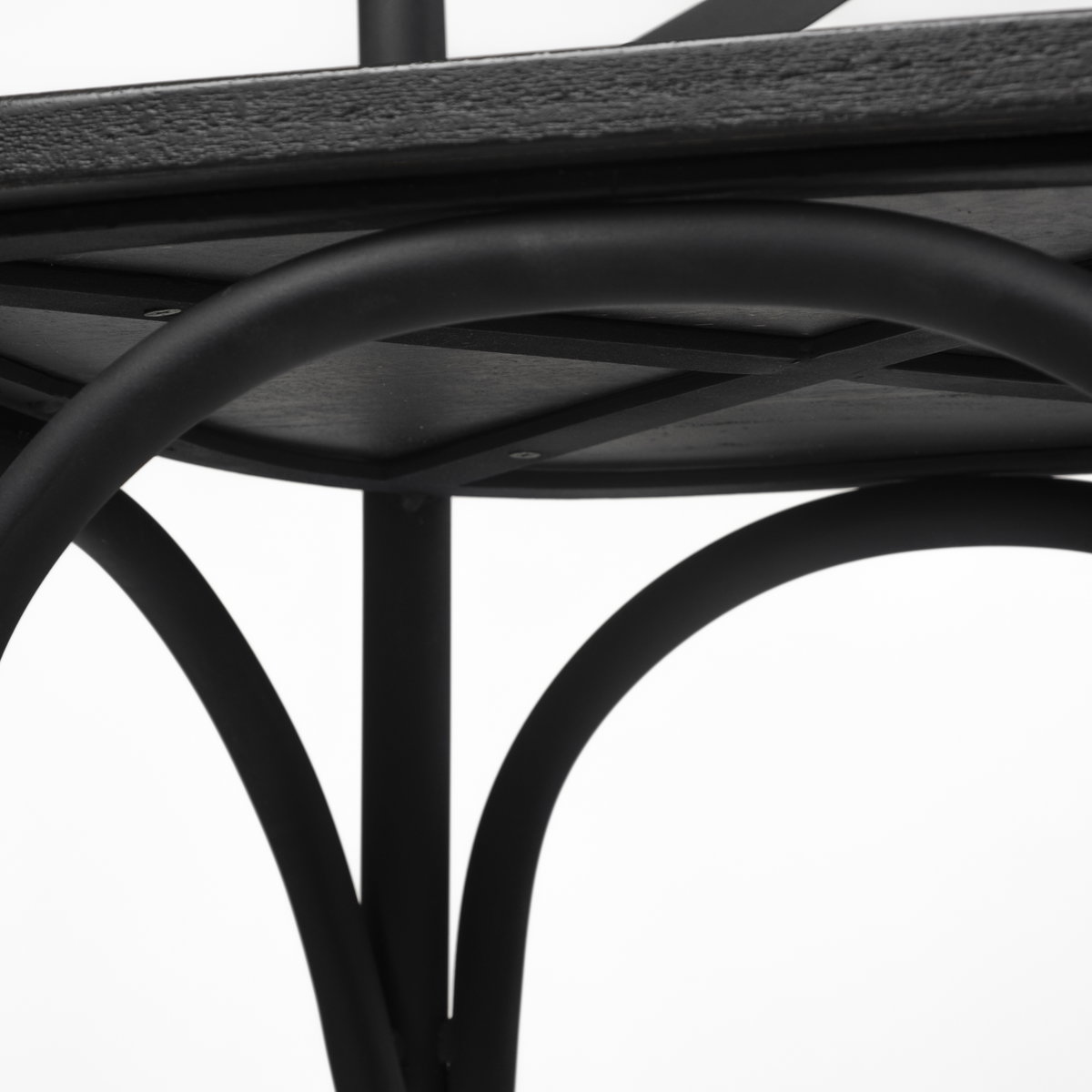Etienne Low Back 26.25in Seat Counter Stool | Black Wood with Metal, Counter & Bar Stool by Mercana, 20.3" length x 22" width x 41.5" height View 10