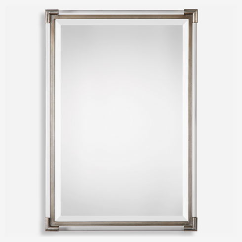 Mackai Metallic Silver Mirror