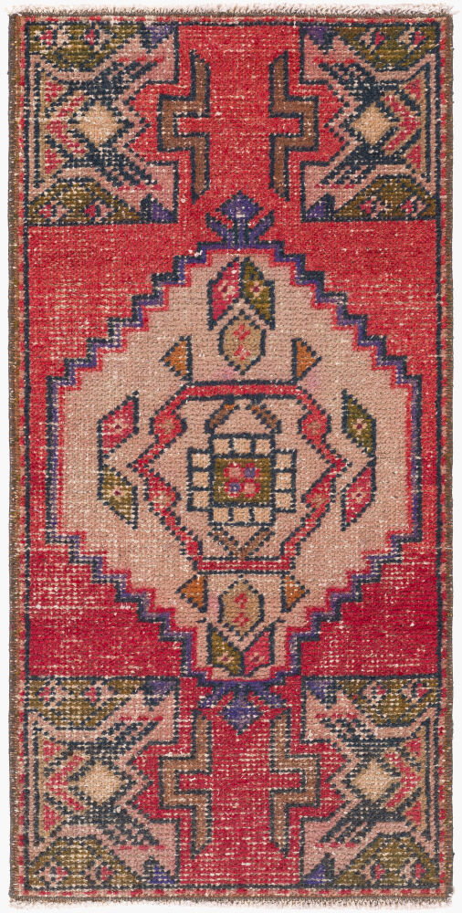 Antique One of a Kind Handmade Rug, by Surya, 3'1" length x 1'6" width