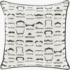 Wax that Stache Lumbar Pillow Down thumbnail 0