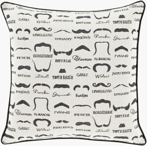 Wax that Stache Lumbar Pillow