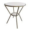 Refuge Round White Side Table, Furniture by Uttermost, 23" width x 25.5" height x 23" depth thumbnail 1