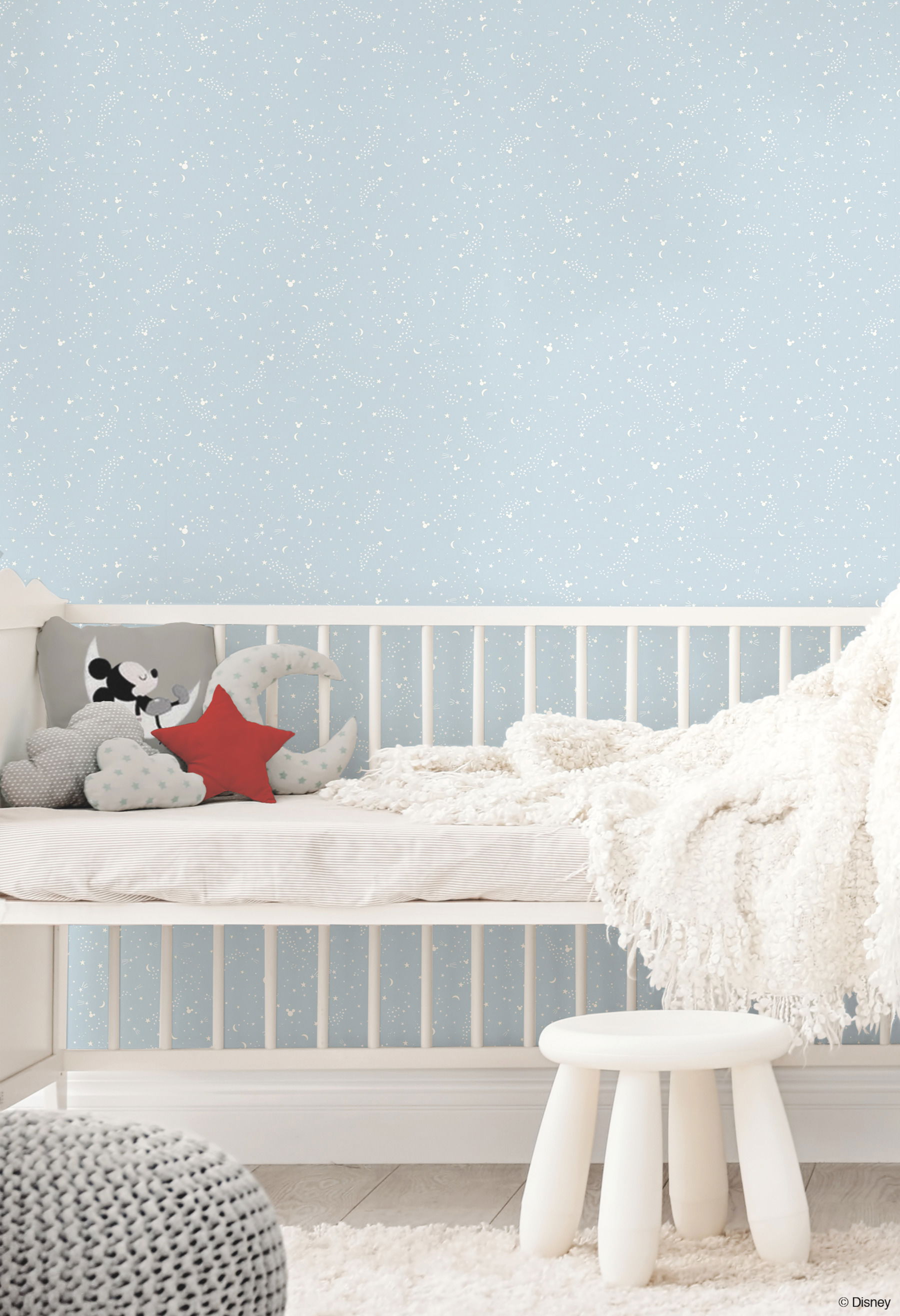 Disney Mickey Mouse Star Blue Wallpaper large image 