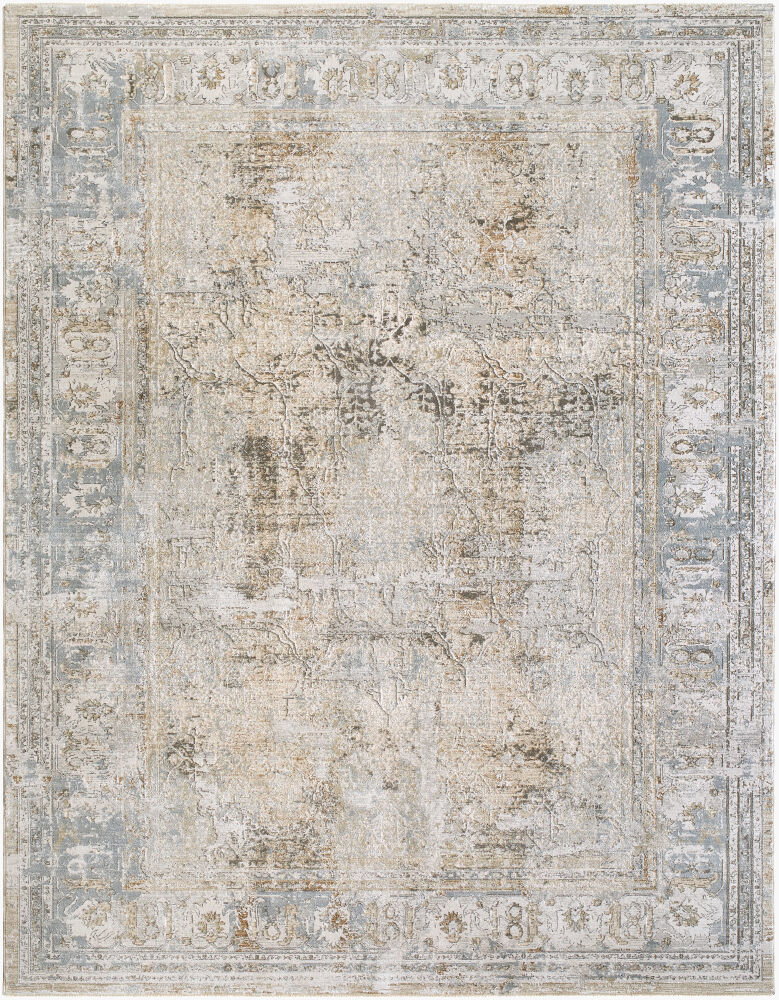Brunswick Machine Woven Rug, by Surya, 7'4.58" length x 4'11.84" width