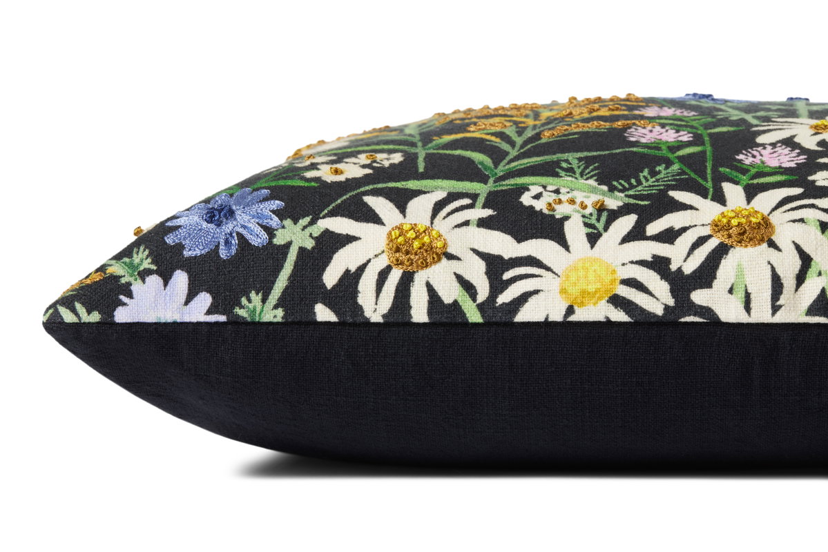 Rifle Paper Co. x Loloi Pillows Pillow, Decorative Pillow, 22" length x 22" width View 4