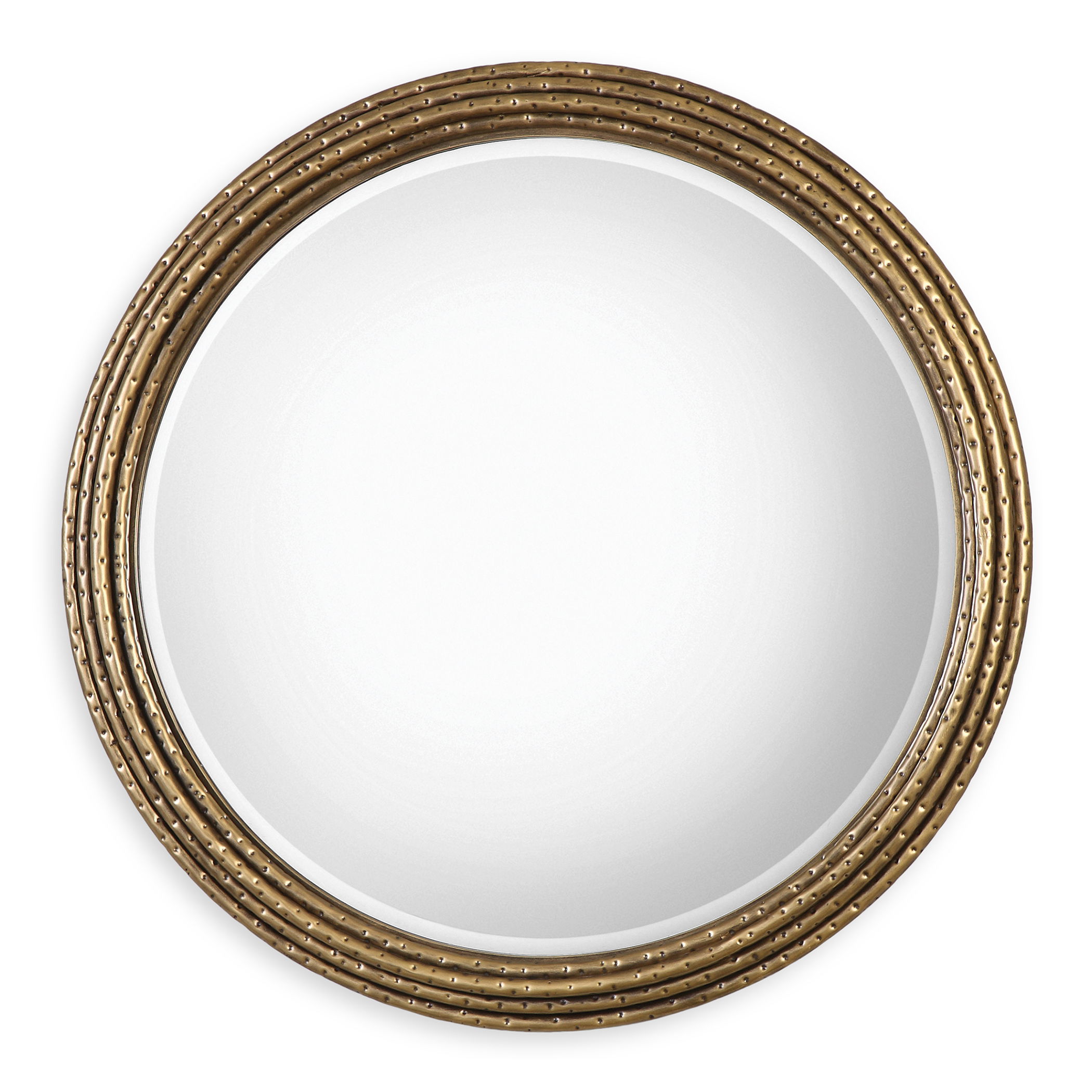 Spera Round Gold Mirror large image 