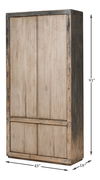 Chamonix Tall Cupboard, Shelving & Bookcase by Sarreid, 45" length x 18" width x 91" height thumbnail 14