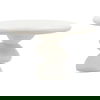 Serenade Dining Table White, by Dovetail, 49" width x 29.5" height x 49" diameter x 49" depth thumbnail 1