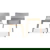 Deco Oak Dining Chair Light Grey - Set Of Two thumbnail 2