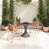 Isadora Outdoor Dining Table Grey, Outdoor Table by Moe's Home, 3'7" width x 2'6" height x 3'7" depth thumbnail 5