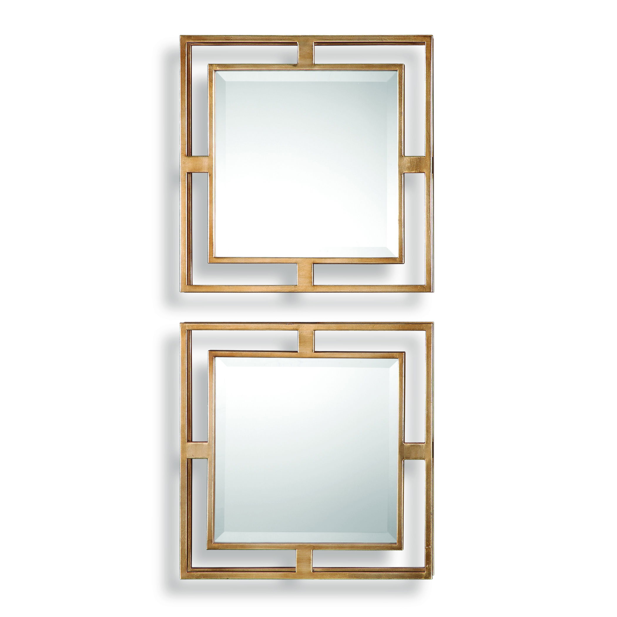 Allick Gold Square Mirrors S/2 large image 