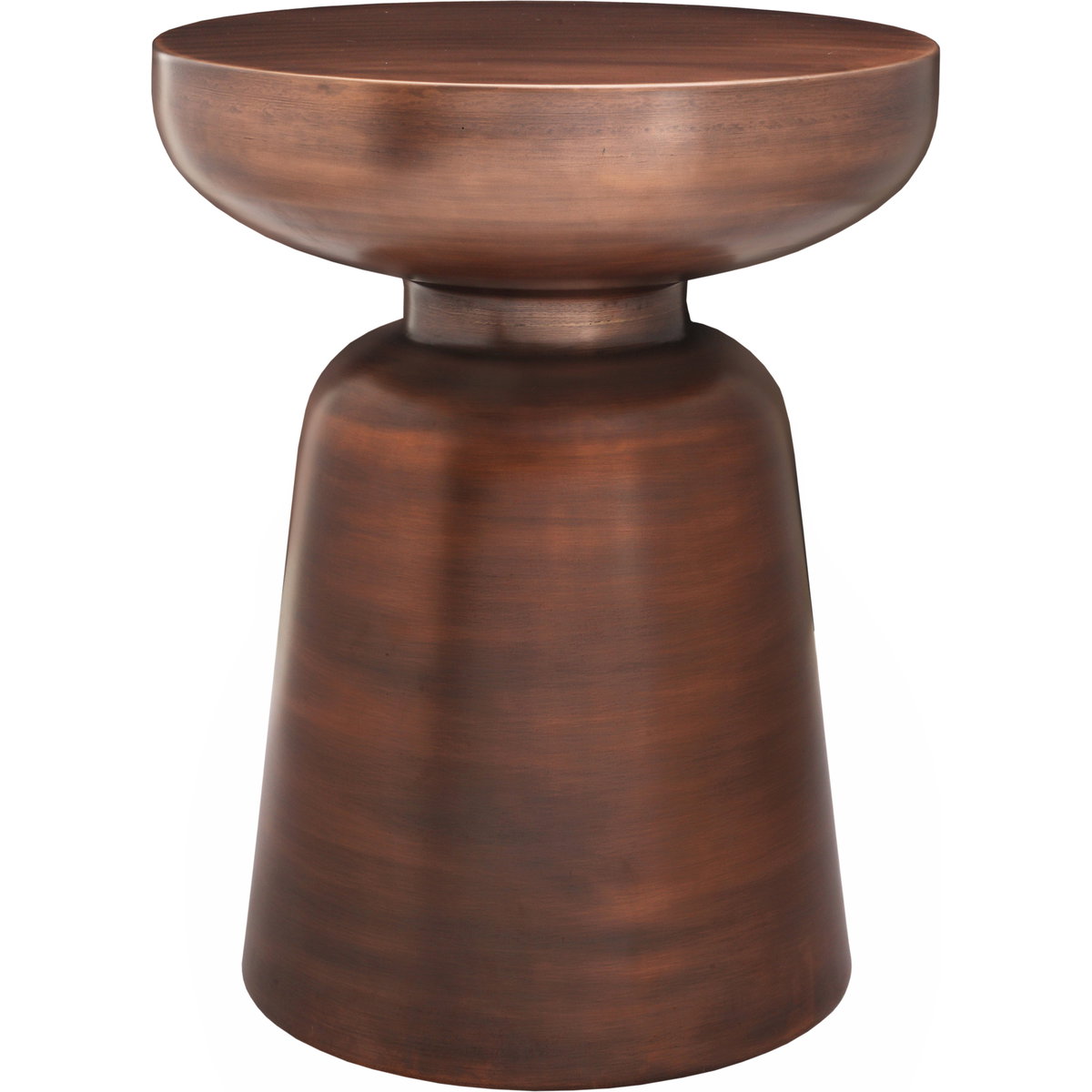 Arthur Accent Table Antique Copper, Side & End Table by Moe's Home, 15" width x 19" height x 15" depth View 1