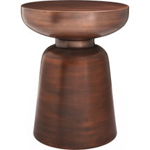 Online Designer Bedroom Arthur Accent Table Antique Copper
