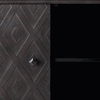 Lennon  Dark Brown Fir Veneer 4 Door Demilune Cabinet thumbnail 9