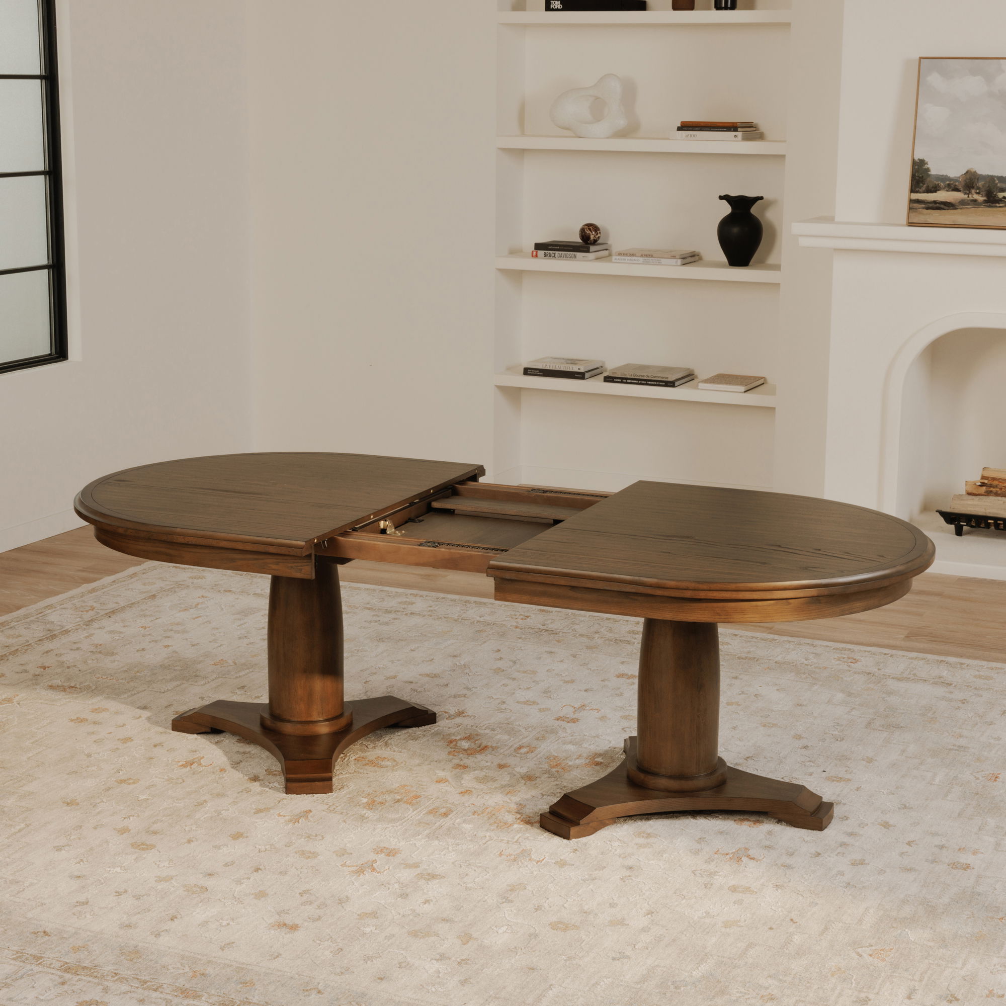 Jamie Extension Dining Table Vintage Brown large image 