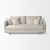 Roy I 84' Beige Upholstered Three Seater Sofa, Sofas & Sectional by Mercana, 84" length x 43" width x 37.25" height thumbnail 4