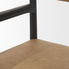 Toni Dark Brown Wood with Chestnut Leather Dining Chair thumbnail 9