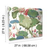 Lotus Pond Green & Pink Wallpaper thumbnail 5