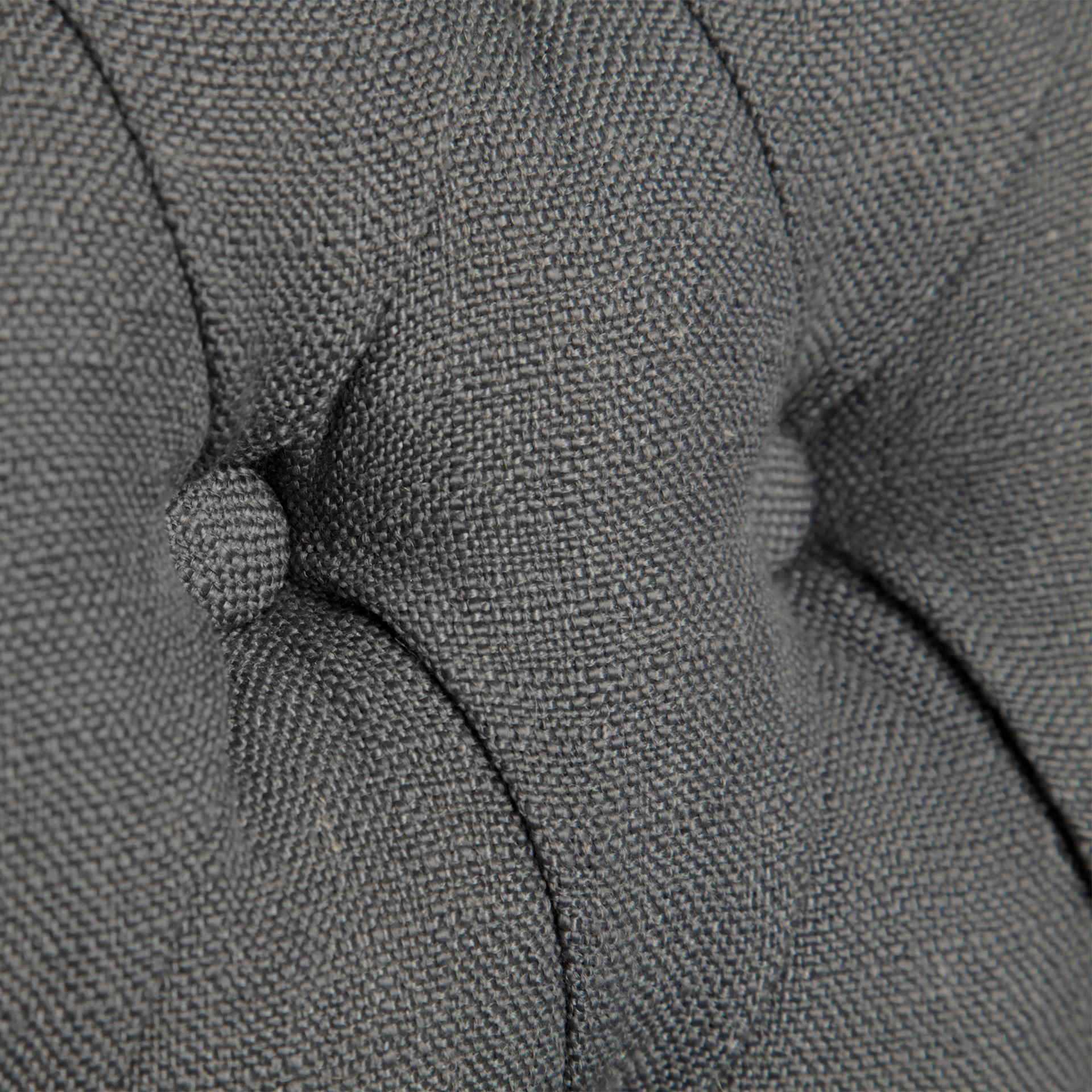 Mackenzie II Gray Plush Linen Covering Ash Solid Wood Base Dining Chair, by Mercana, 20.25" length x 24" width x 40.5" height View 7