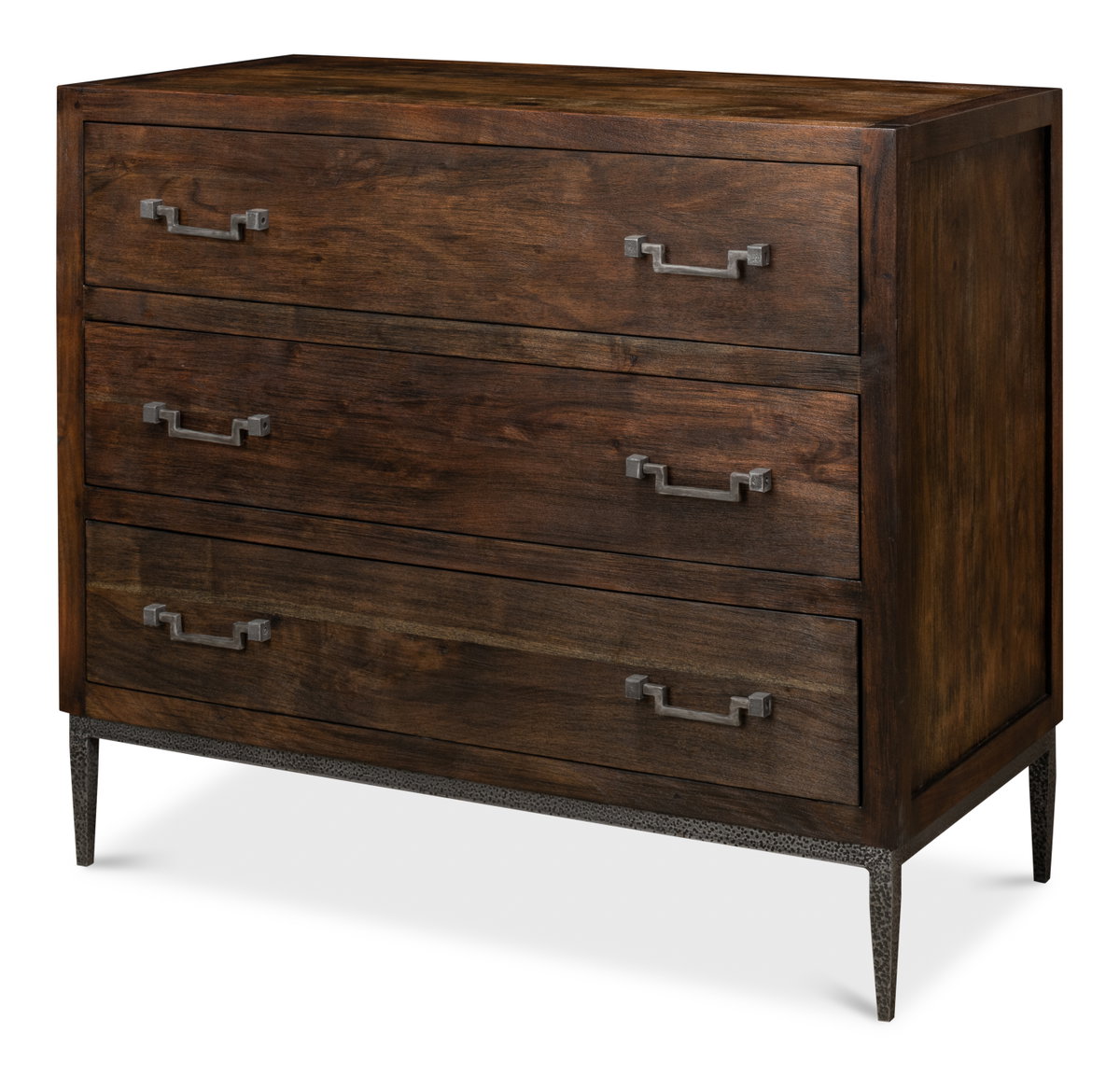 Bauhaus Chest Of Drawers, by Sarreid, 1'7" length x 3'4" width x 2'11" height View 1