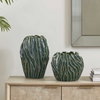 Veridian Ridge Indoor-Outdoor Vases Set/2, by Uttermost, 9.5" width x 15" height x 9.5" depth thumbnail 2