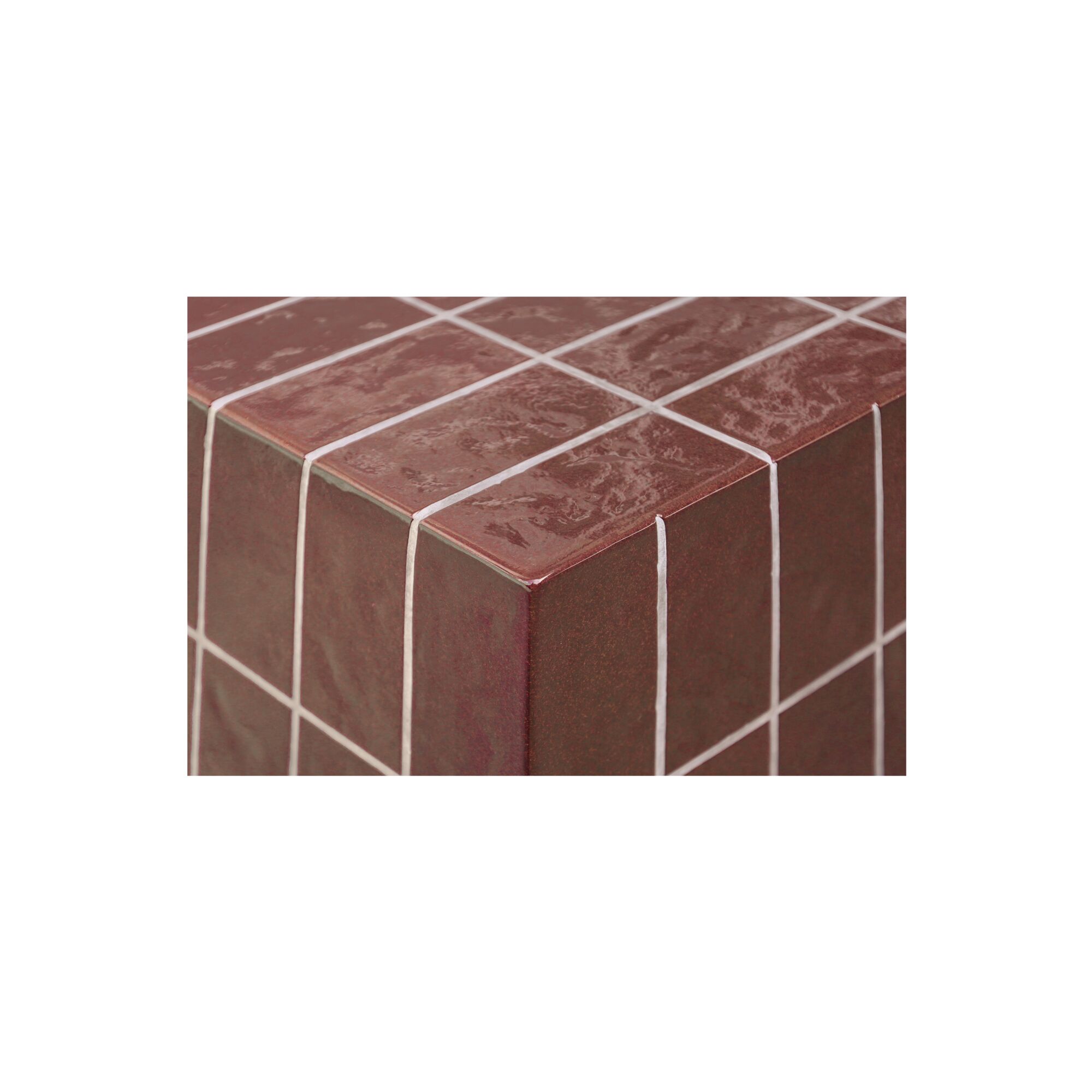 Farren Outdoor Side Table Brown, Outdoor Table by Moe's Home, 1'8" width x 1'6" height x 1'8" depth View 4