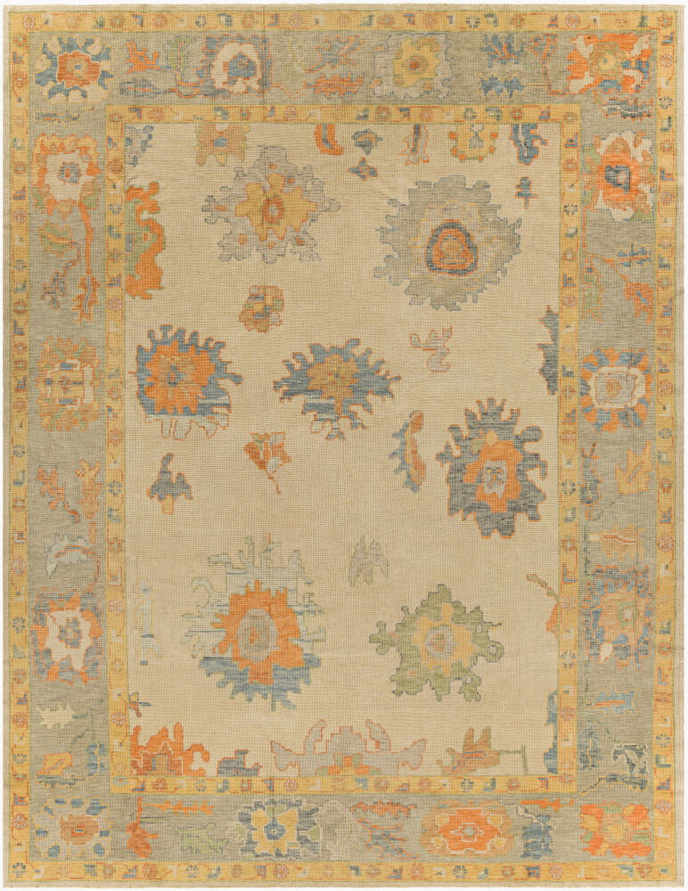 Antique One of a Kind Handmade Rug, by Surya, 11'6" length x 8'10" width