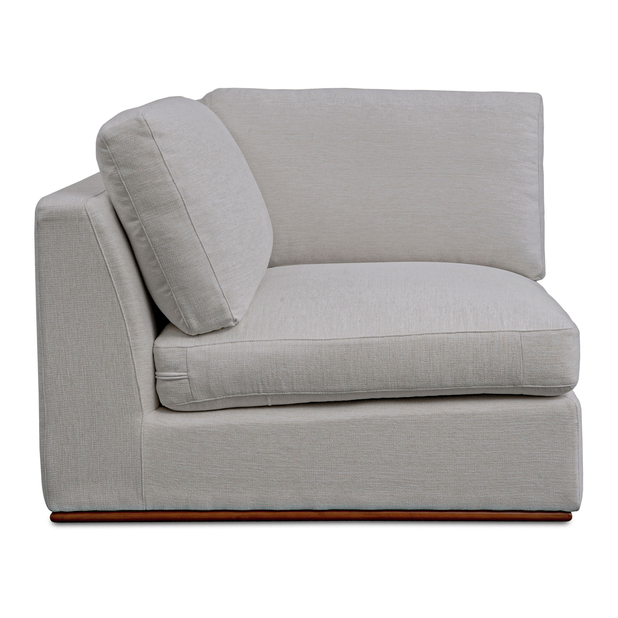 Rue Corner Chair Flecked Grey large image 