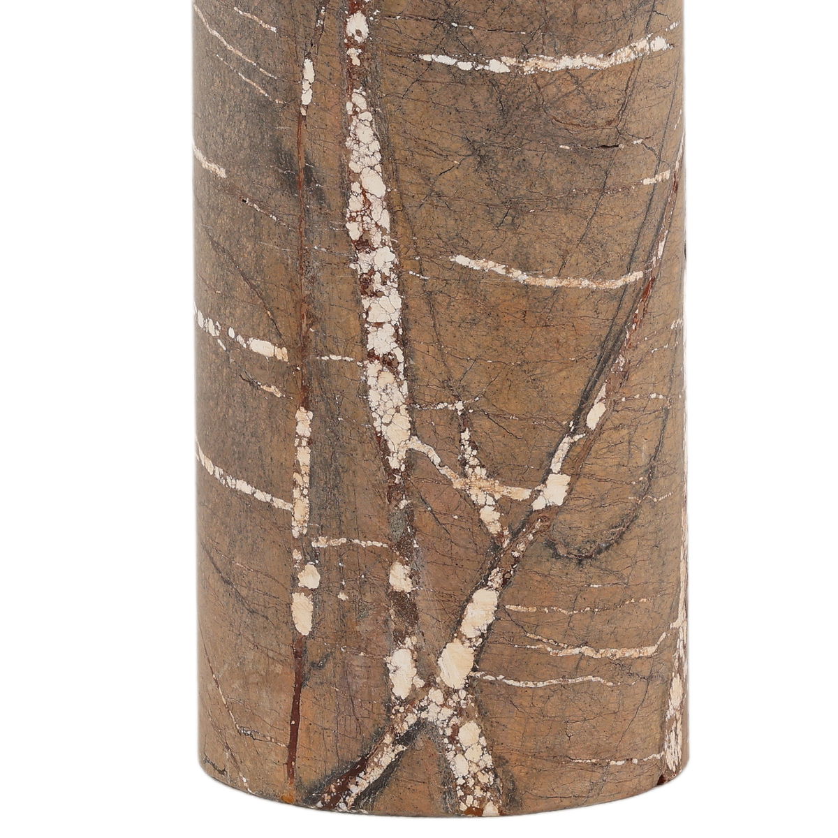 Saul End Table Brown, Side & End Table by Dovetail, 16" width x 24" height x 16" diameter x 16" depth View 2