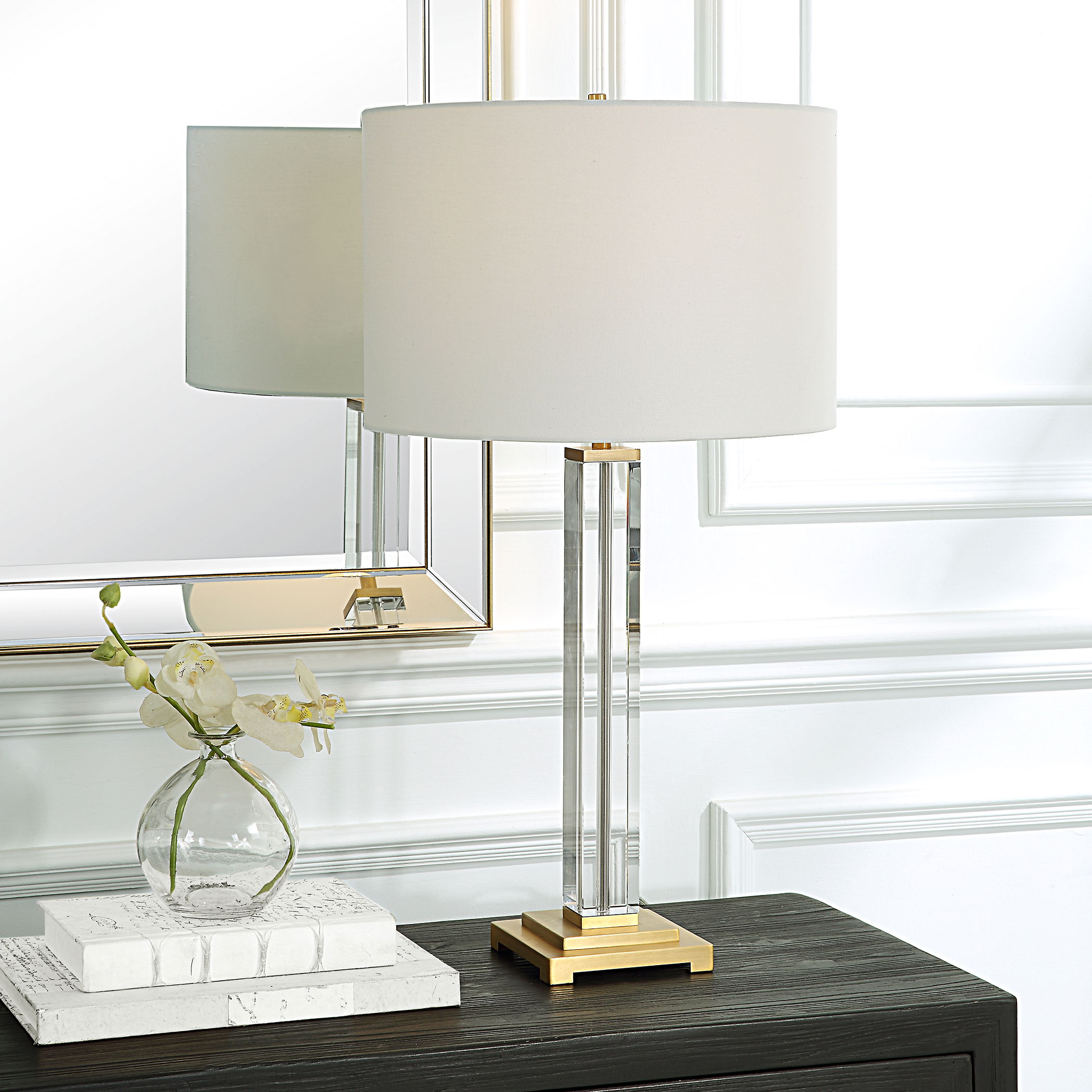 Crystal Column Table Lamp large image 