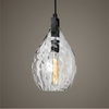 Campester 1 Light Watered Glass Mini Pendant, by Uttermost, 8.5" width x 1'2.25" height x 4.12" depth thumbnail 2