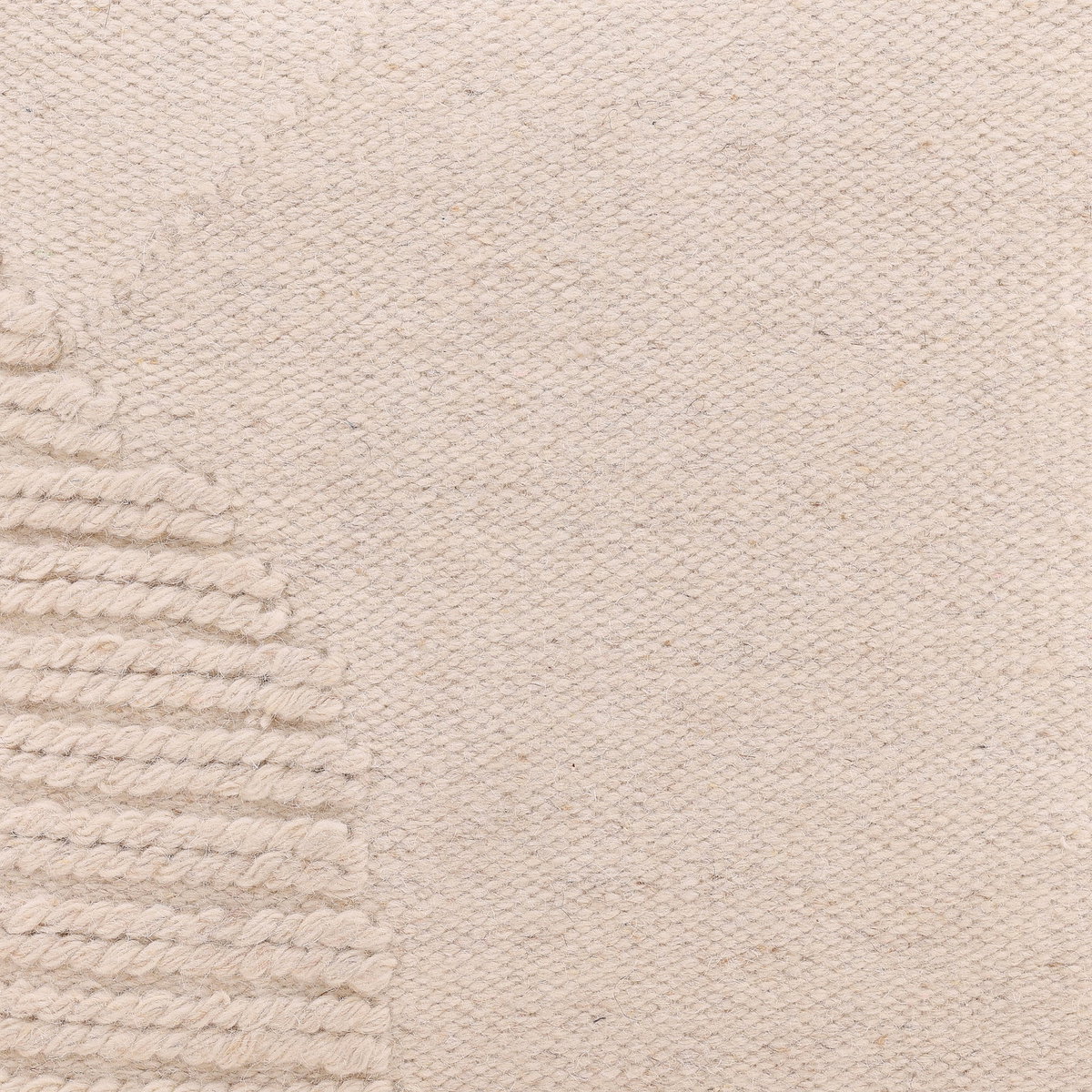 Zephyrine Pillow Ivory, Decorative Pillow by Dovetail, 20" width x 20" height x 6" depth View 3