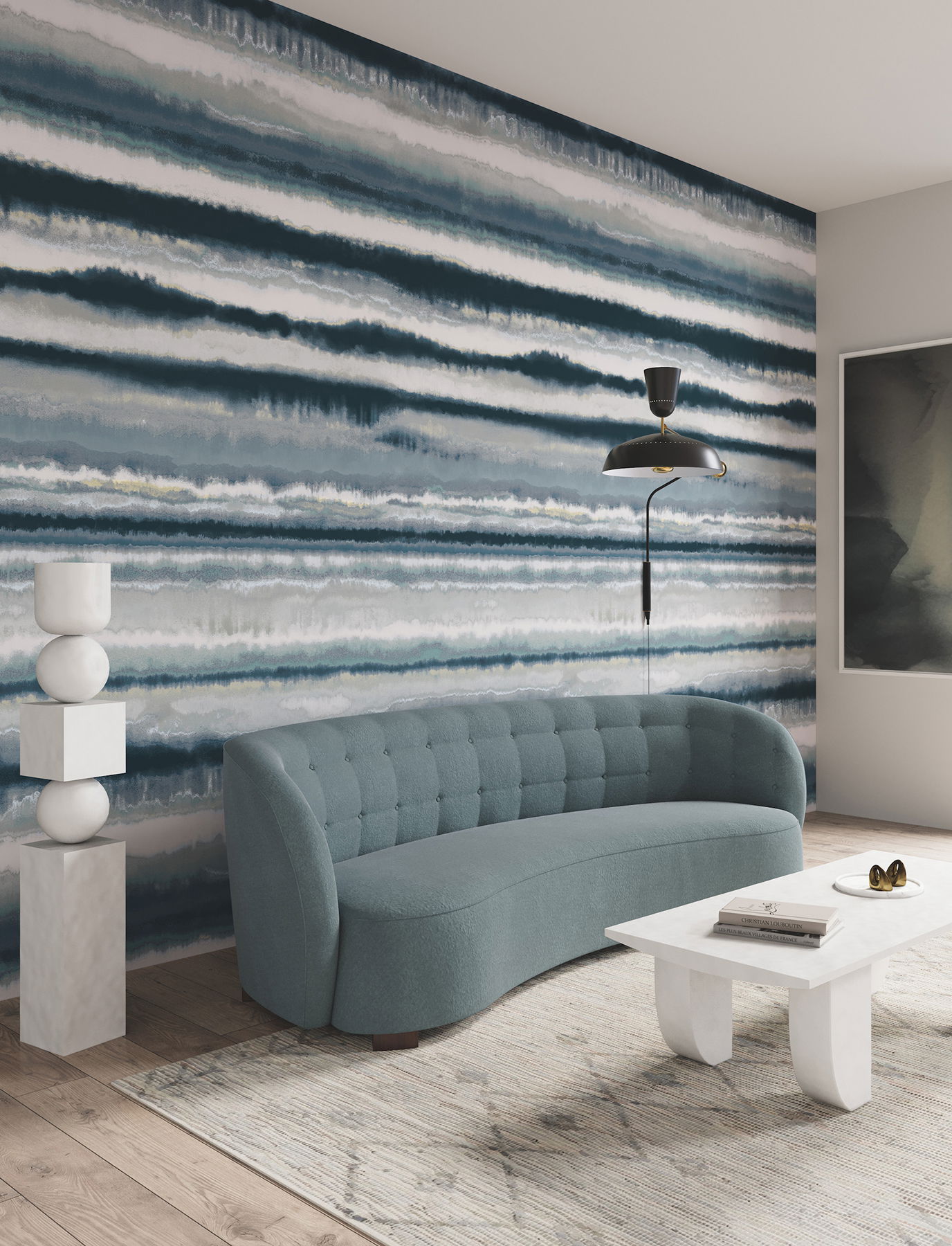 Edition Mural Blue Wall Mural large image 