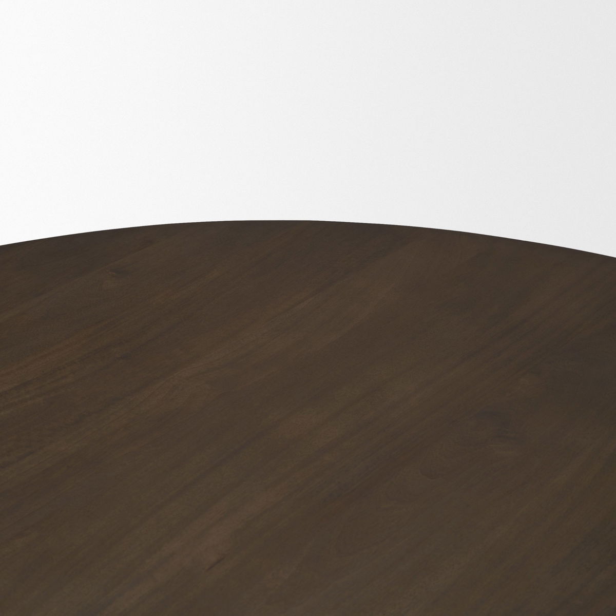 Jovani 60' Round Pedestal Dining Table | Modern | Dark Brown Wood | Seats 6, by Mercana, 60" length x 60" width x 30" height View 8