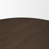 Jovani 60' Round Pedestal Dining Table | Modern | Dark Brown Wood | Seats 6, by Mercana, 60" length x 60" width x 30" height thumbnail 8