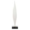 Fluid Drop White Stone Sculpture, Decorative by Uttermost, 5" width x 24.25" height x 5" depth thumbnail 6