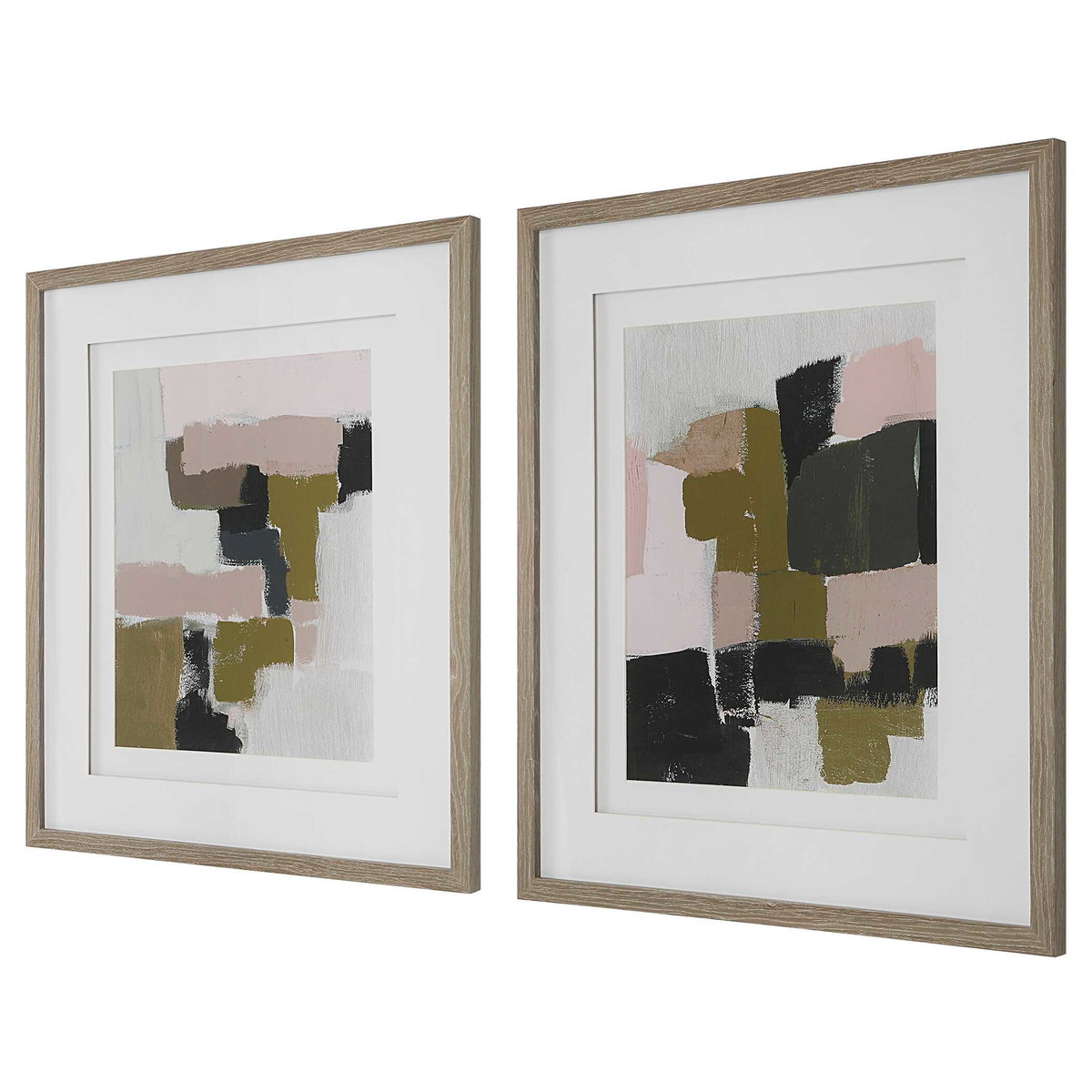 Color Block Framed Prints Set/2, Painting by Uttermost, 26.5" width x 30.5" height x 1" depth View 5