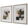 Color Block Framed Prints Set/2, Painting by Uttermost, 26.5" width x 30.5" height x 1" depth thumbnail 5