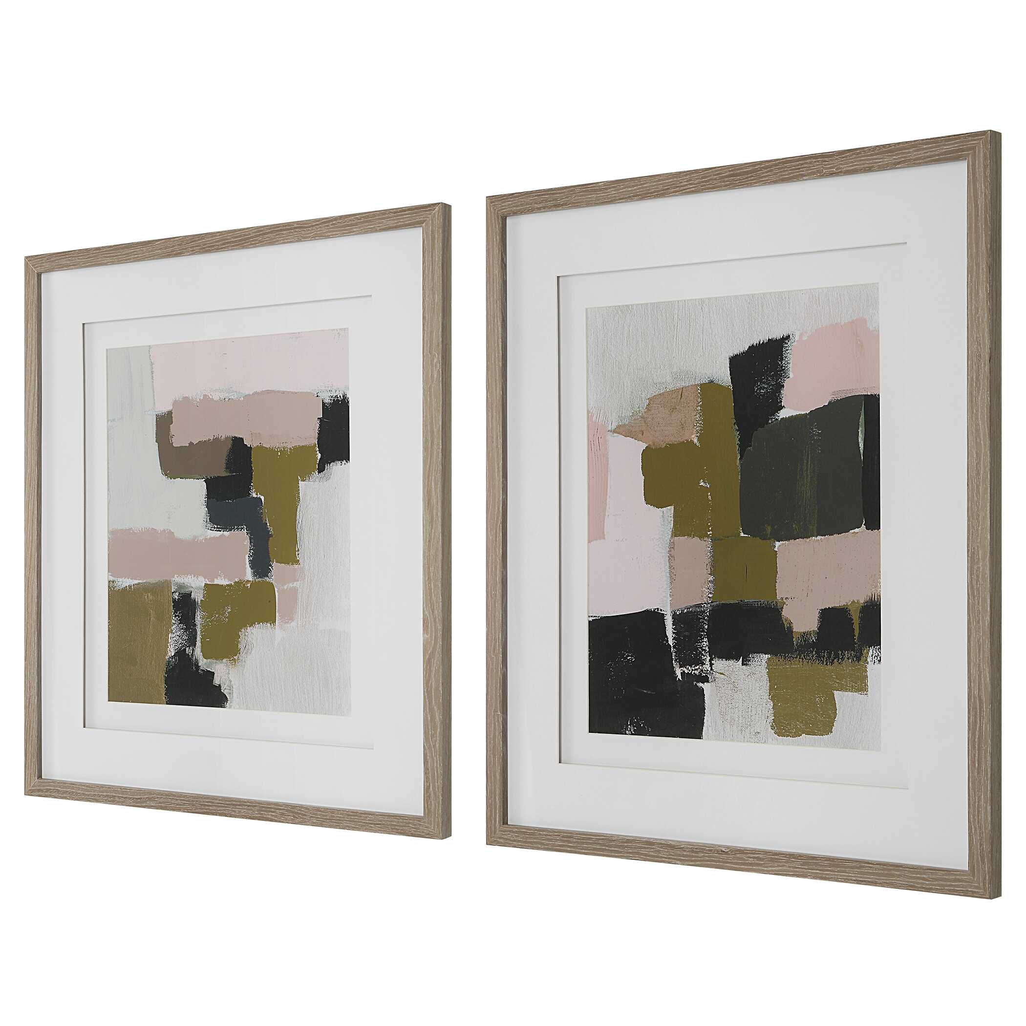 Color Block Framed Prints Set/2 large image 