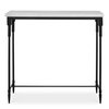 Bourges White Marble Console Table, by Uttermost, 36" width x 34" height x 12" depth thumbnail 1