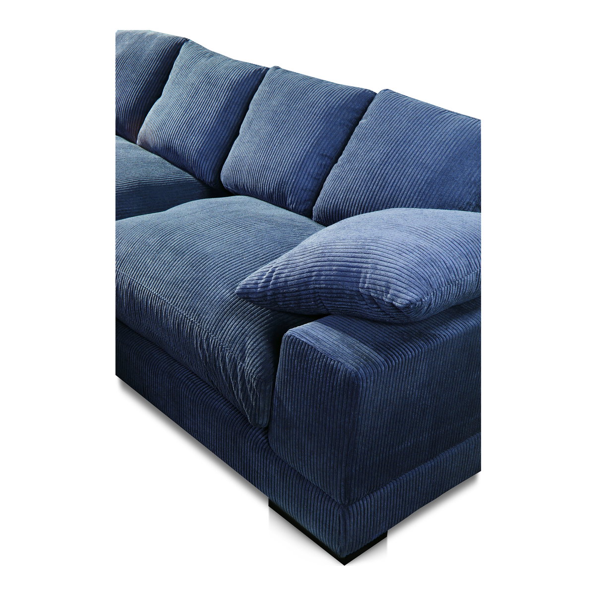 Plunge Large Sectional Navy, Sectional Sofa by Moe's Home, 147.5" width x 34" height x 46" depth View 4