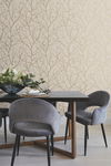 Trees Silhouette Beige & Gold Wallpaper thumbnail 1
