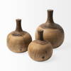 Afra Medium Solid Wood Vase Shaped Decorative Object, by Mercana, 6.5" length x 6.5" width x 8" height thumbnail 4