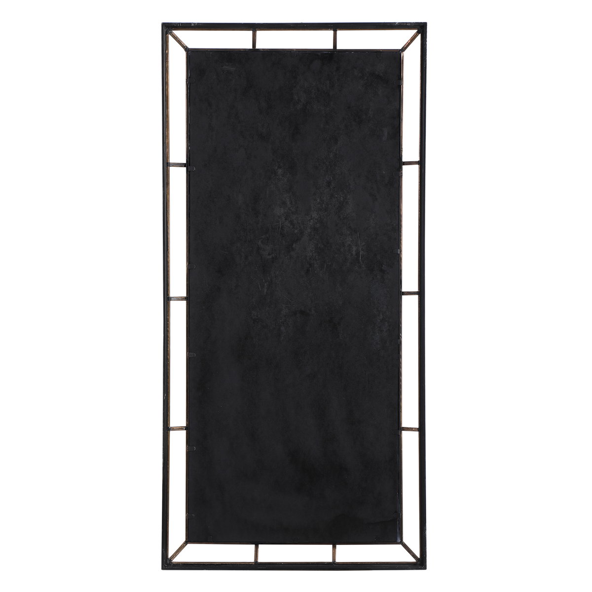 Farrow Copper Industrial Mirror, by Uttermost, 2'4" width x 4'7.9" height x 1.97" depth View 6