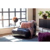 Ramsay Leather Slipper Chair Black thumbnail 4