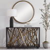 Teak Maze Console Table thumbnail 1