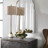 Natania Plated Brass Buffet Lamp thumbnail 1