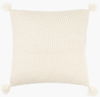 Makrome Accent Pillow Down, Decorative Pillow by Surya, 22" length x 22" width thumbnail
